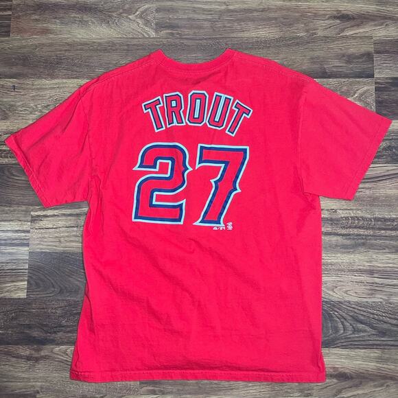 Los Angeles Angels MLB T Shirt Mike Trout 27 Adult XL - Picture 4 of 5